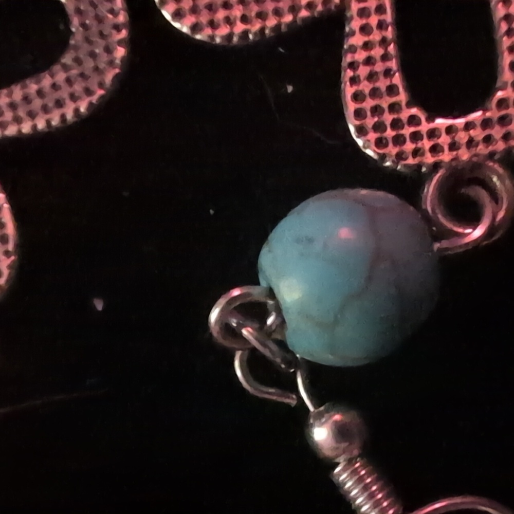 Turquoise earrings - Picture 2 of 4